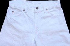 画像4: 90s USA製 Levi'sリーバイス 550 ホワイト デニムパンツ W31 L30★11 (4)