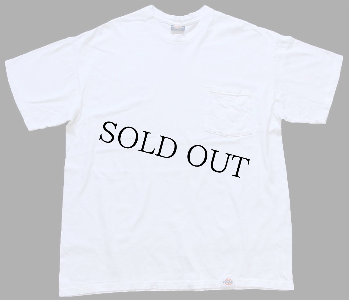 画像2: 90s USA製 Dickiesディッキーズ 無地 コットン ポケットTシャツ 白 XL (2)
