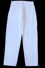 画像2: 90s USA製 Levi'sリーバイス 550 ホワイト デニムパンツ W31 L30★11 (2)