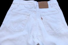 画像5: 90s USA製 Levi'sリーバイス 550 ホワイト デニムパンツ W32 L34★10 (5)