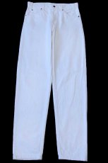 画像2: 90s USA製 Levi'sリーバイス 550 ホワイト デニムパンツ W32 L34★10 (2)