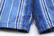 画像6: 90s USA製 ARIZONA JEAN ランダムストライプ デニム ショートパンツ 32★ショーツ (6)