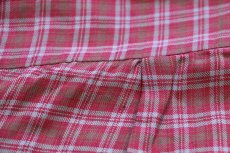 画像6: 70s UNKNOWN Country Squire チェック 半袖 オープンカラー レーヨンシャツ カスタム (6)