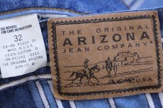 画像5: 90s USA製 ARIZONA JEAN ランダムストライプ デニム ショートパンツ 32★ショーツ (5)