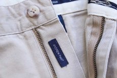 画像7: デッドストック★90s メキシコ製 ポロ ラルフローレン ANDREW PANT ツータック コットン チノパン カーキ W35 L34 (7)