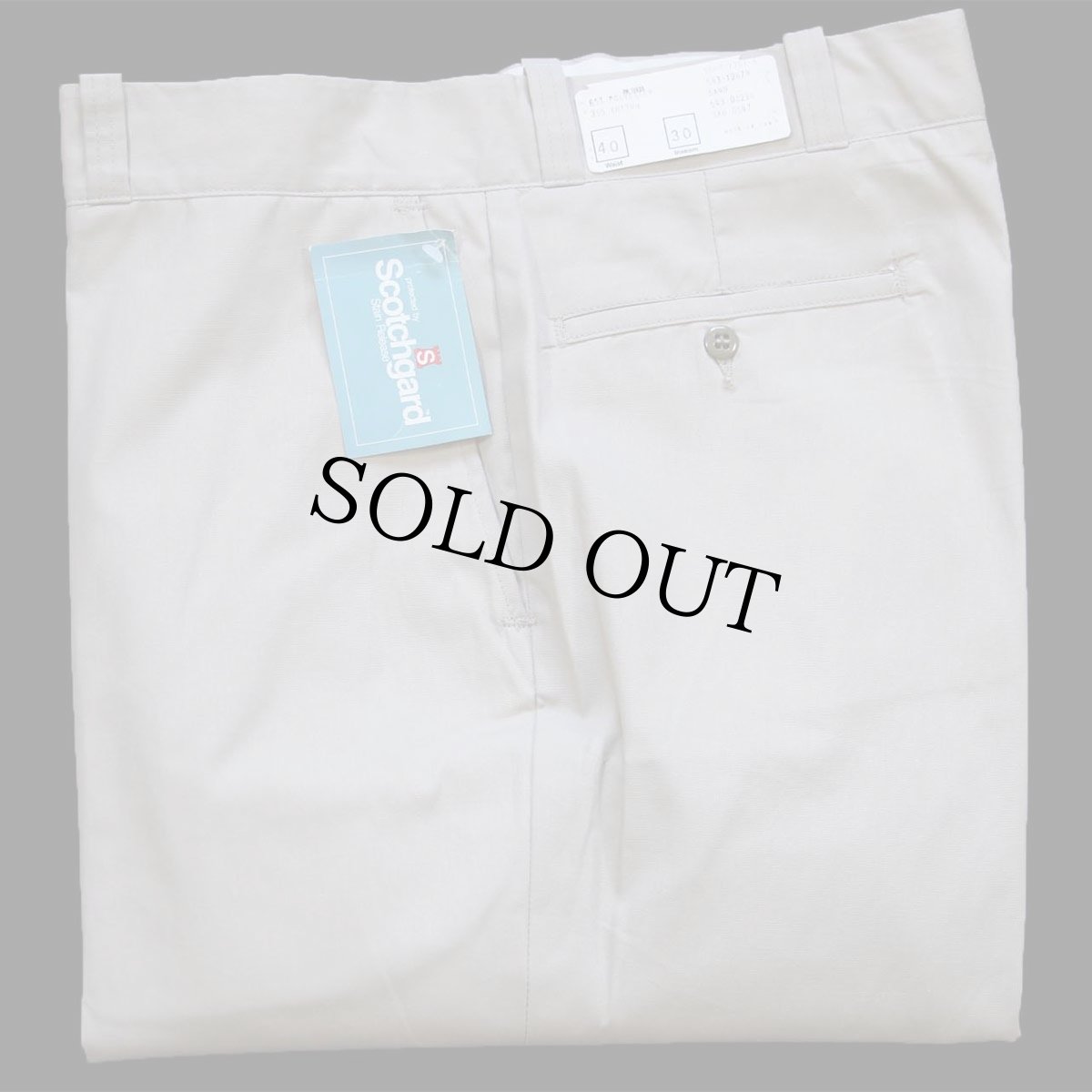 画像1: デッドストック★90s USA製 BIGMACビッグマック Scotchgard ワークパンツ SAND W40 L30 (1)