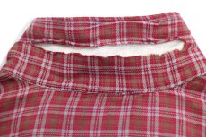 画像7: 70s UNKNOWN Country Squire チェック 半袖 オープンカラー レーヨンシャツ カスタム (7)