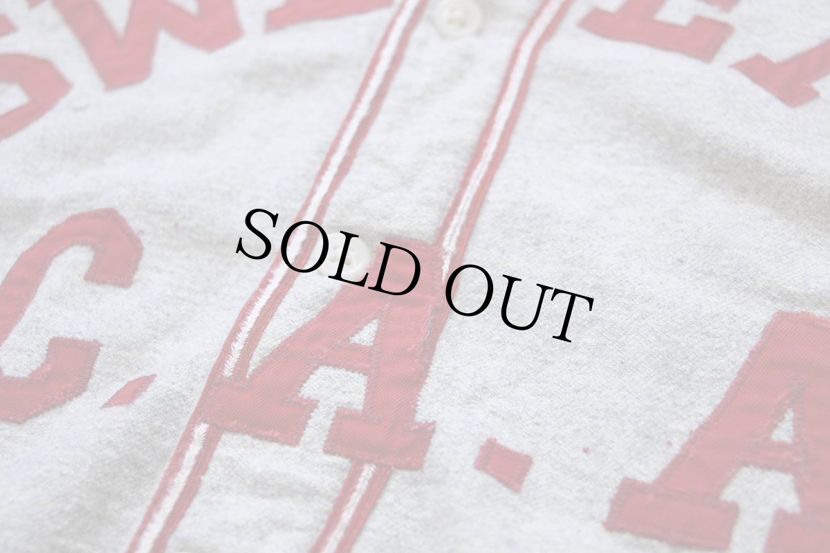 画像5: 50s Rawlings OSHMAN'S SWEENY パッチ付き 13 ナンバリング ウール ベースボールシャツ 42 (5)