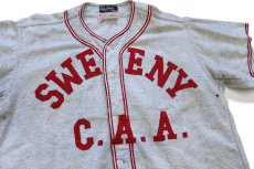 画像3: 50s Rawlings OSHMAN'S SWEENY パッチ付き 13 ナンバリング ウール ベースボールシャツ 42 (3)