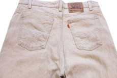 画像5: 90s USA製 Levi'sリーバイス 550 先染め カラーデニムパンツ カーキ W36 L30★07 (5)