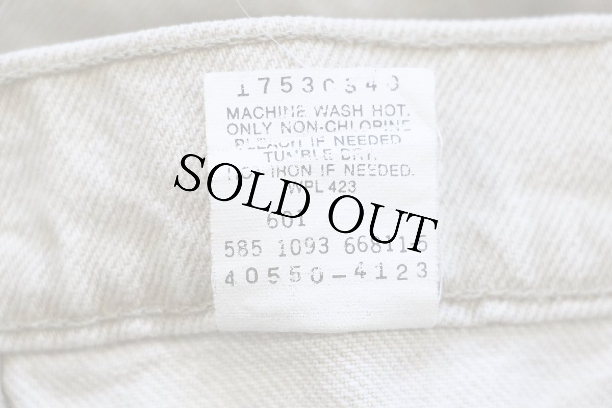 画像7: 90s USA製 Levi'sリーバイス 550 先染め カラーデニムパンツ カーキ W33 L30★12 (7)