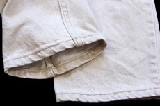 画像9: 90s USA製 Levi'sリーバイス 550 先染め カラーデニムパンツ カーキ W33 L30★12 (9)