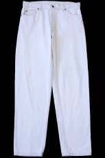 画像2: 90s USA製 Levi'sリーバイス 550 カラーデニムパンツ ベージュ フェード W34 L30★08 (2)