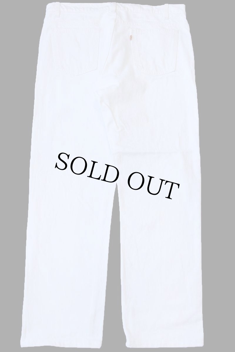 画像3: 90s USA製 Levi'sリーバイス 505 ホワイト デニムパンツ W40 L30 (3)