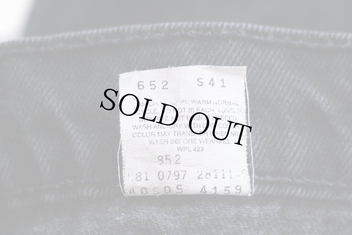 画像7: 90s USA製 Levi'sリーバイス 505 ブラック デニムパンツ W34 L30★01 (7)