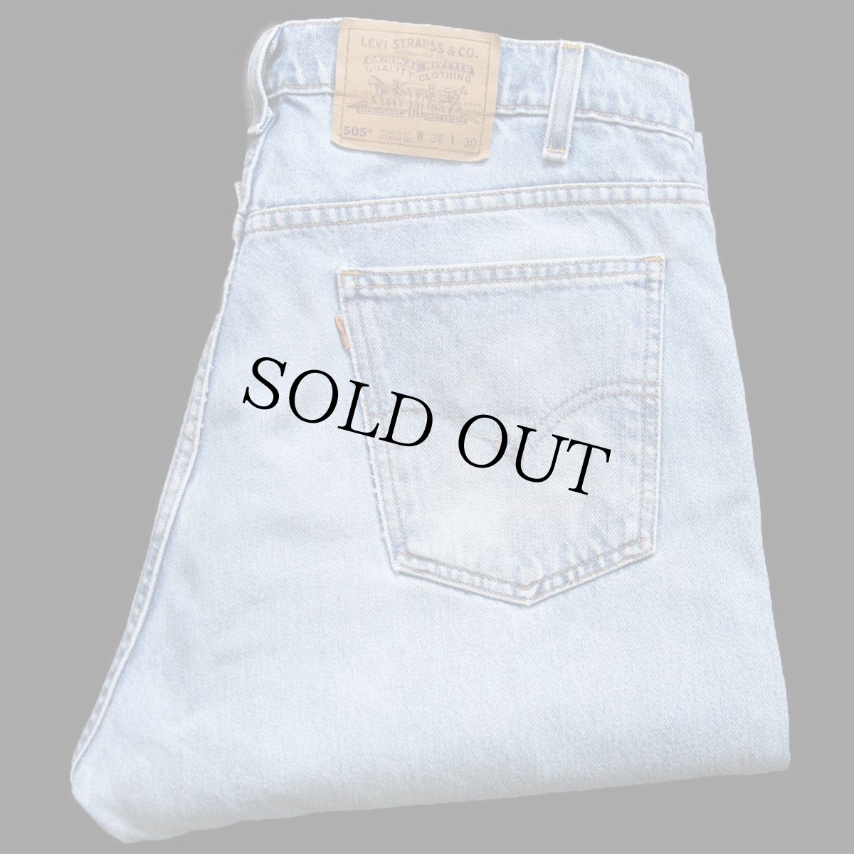 画像1: 90s メキシコ製 Levi'sリーバイス 505 デニムパンツ W36 L30★160 (1)