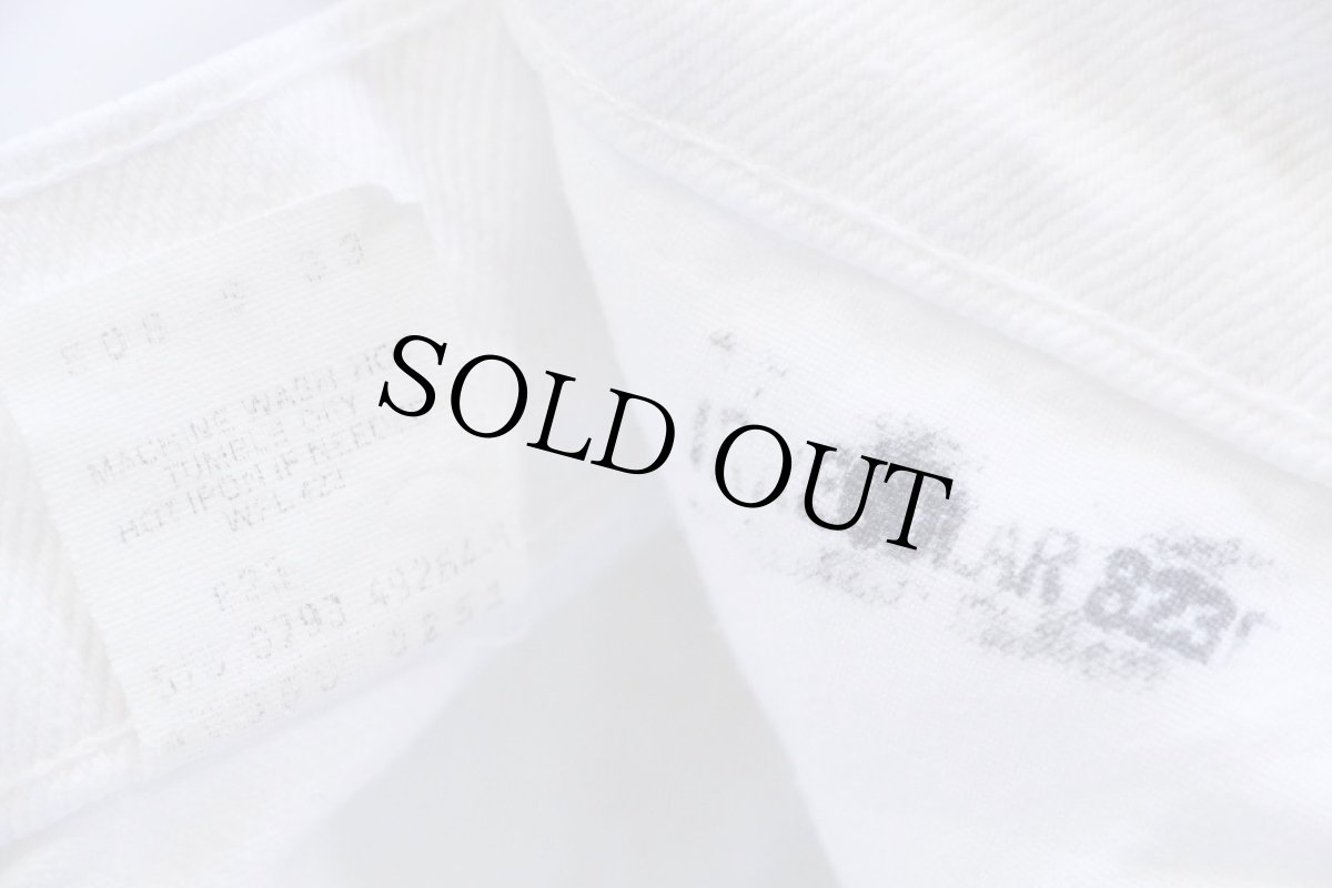 画像7: 90s USA製 Levi'sリーバイス 550 ホワイト デニムパンツ W40★09 (7)