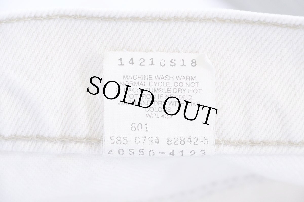 画像7: 90s USA製 Levi'sリーバイス 550 カラーデニムパンツ ベージュ フェード W34 L30★08 (7)