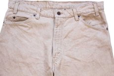 画像4: 90s USA製 Levi'sリーバイス 550 先染め カラーデニムパンツ カーキ W36 L30★07 (4)