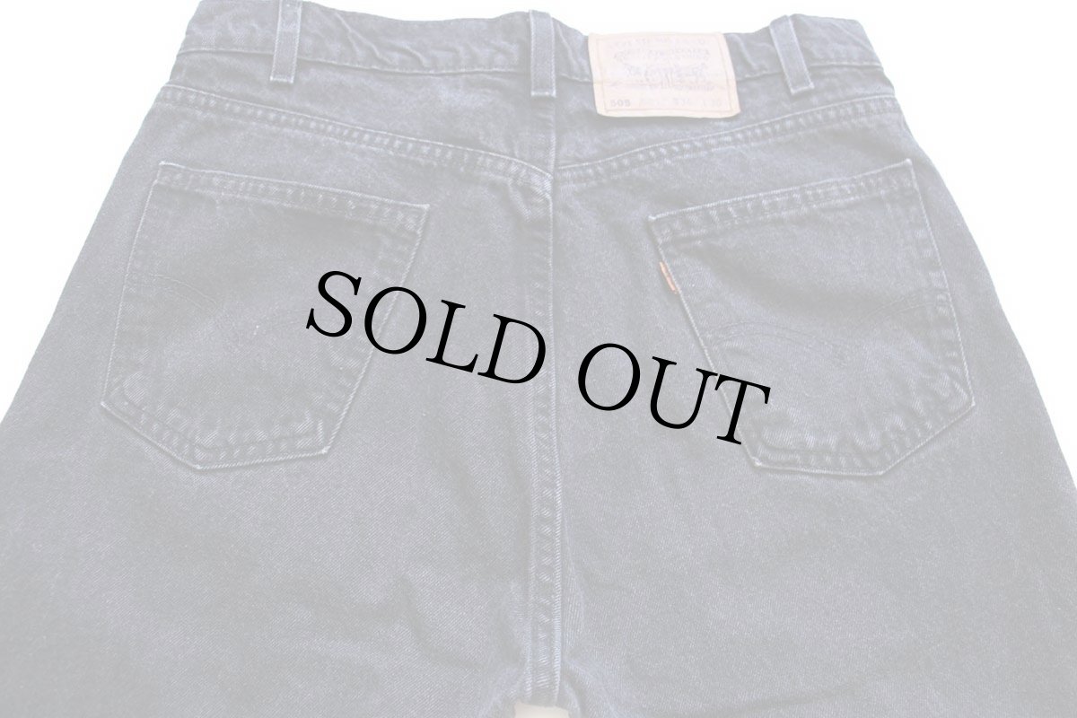 画像5: 90s USA製 Levi'sリーバイス 505 ブラック デニムパンツ W34 L30★01 (5)