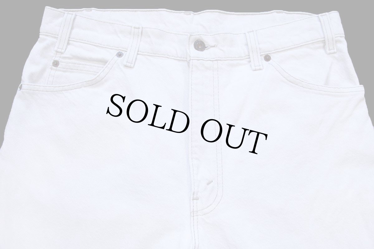 画像4: 90s USA製 Levi'sリーバイス 550 カラーデニムパンツ ベージュ フェード W34 L30★08 (4)