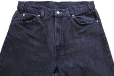 画像4: 90s USA製 Levi'sリーバイス 505 ブラック デニムパンツ W34 L30★01 (4)