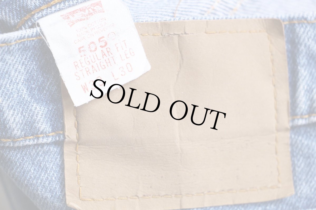 画像6: 90s USA製 Levi'sリーバイス 505 デニムパンツ W33 L30★164 (6)