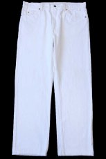 画像2: 90s USA製 Levi'sリーバイス 505 ホワイト デニムパンツ W40 L30 (2)