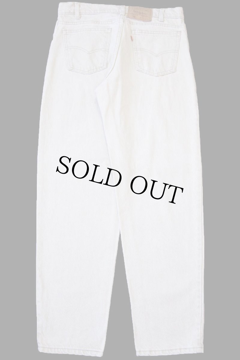 画像3: 90s USA製 Levi'sリーバイス 550 先染め カラーデニムパンツ カーキ W33 L30★12 (3)