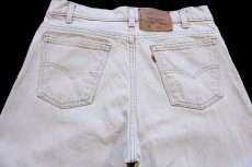 画像5: 90s USA製 Levi'sリーバイス 550 先染め カラーデニムパンツ カーキ W33 L30★12 (5)