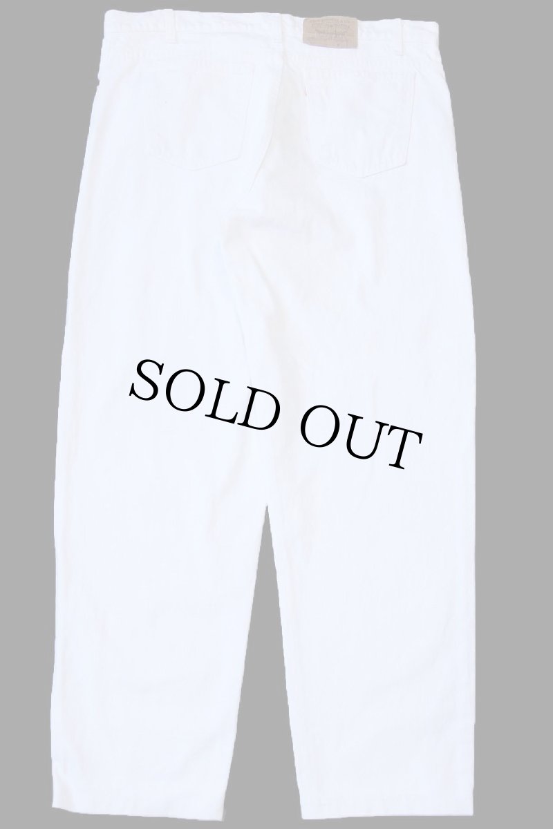 画像3: 90s USA製 Levi'sリーバイス 550 ホワイト デニムパンツ W40★09 (3)