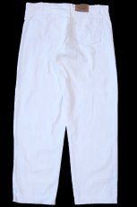 画像3: 90s USA製 Levi'sリーバイス 550 ホワイト デニムパンツ W40★09 (3)