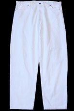 画像2: 90s USA製 Levi'sリーバイス 550 ホワイト デニムパンツ W40★09 (2)