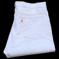 画像1: 90s USA製 Levi'sリーバイス 505 ホワイト デニムパンツ W40 L30 (1)