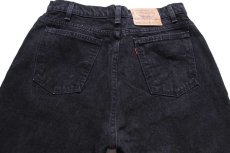 画像5: 90s USA製 Levi'sリーバイス 560 ブラック デニムパンツ W36 L30★01 (5)