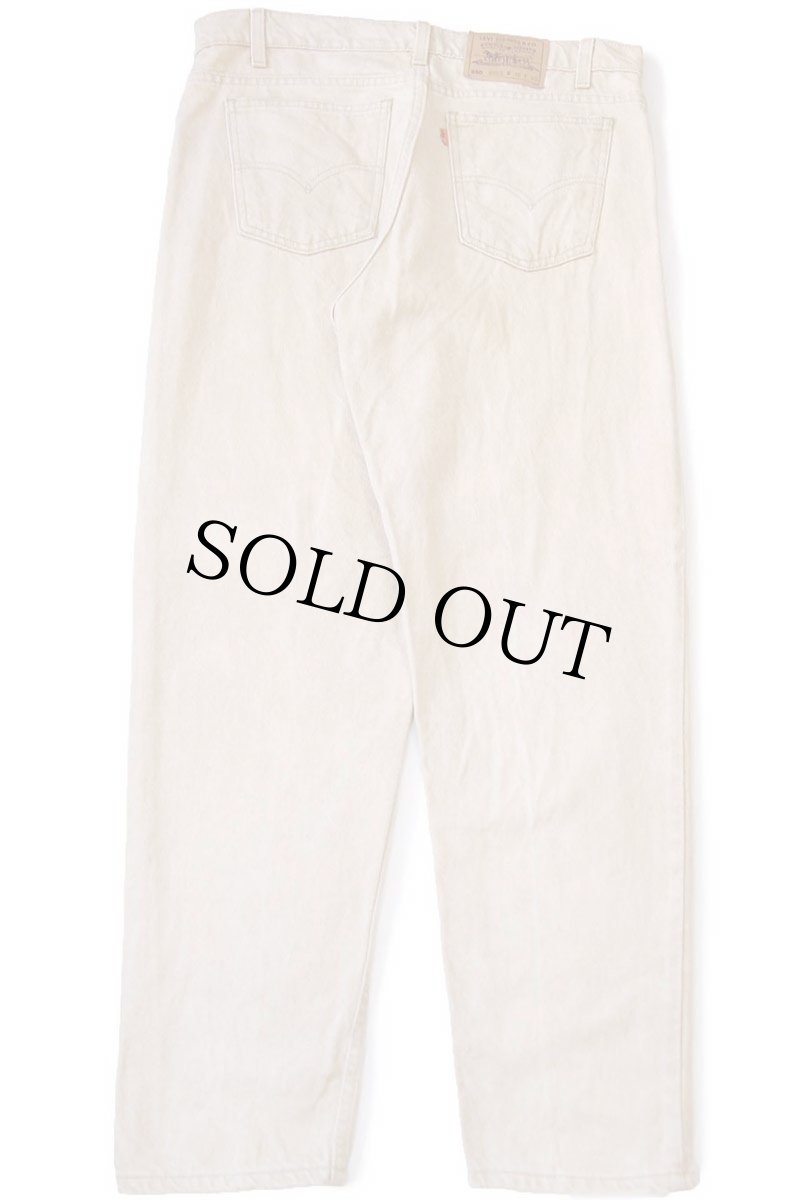 画像3: 90s USA製 Levi'sリーバイス 550 先染め カラーデニムパンツ カーキ W36 L30★07 (3)