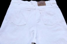 画像5: 90s USA製 Levi'sリーバイス 550 ホワイト デニムパンツ W40★09 (5)