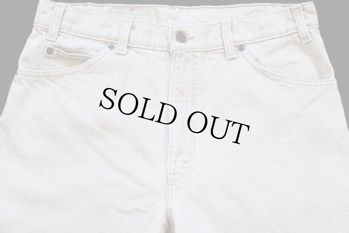 画像4: 90s USA製 Levi'sリーバイス 550 先染め カラーデニムパンツ カーキ W33 L30★12 (4)