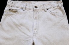 画像4: 90s USA製 Levi'sリーバイス 550 先染め カラーデニムパンツ カーキ W33 L30★12 (4)