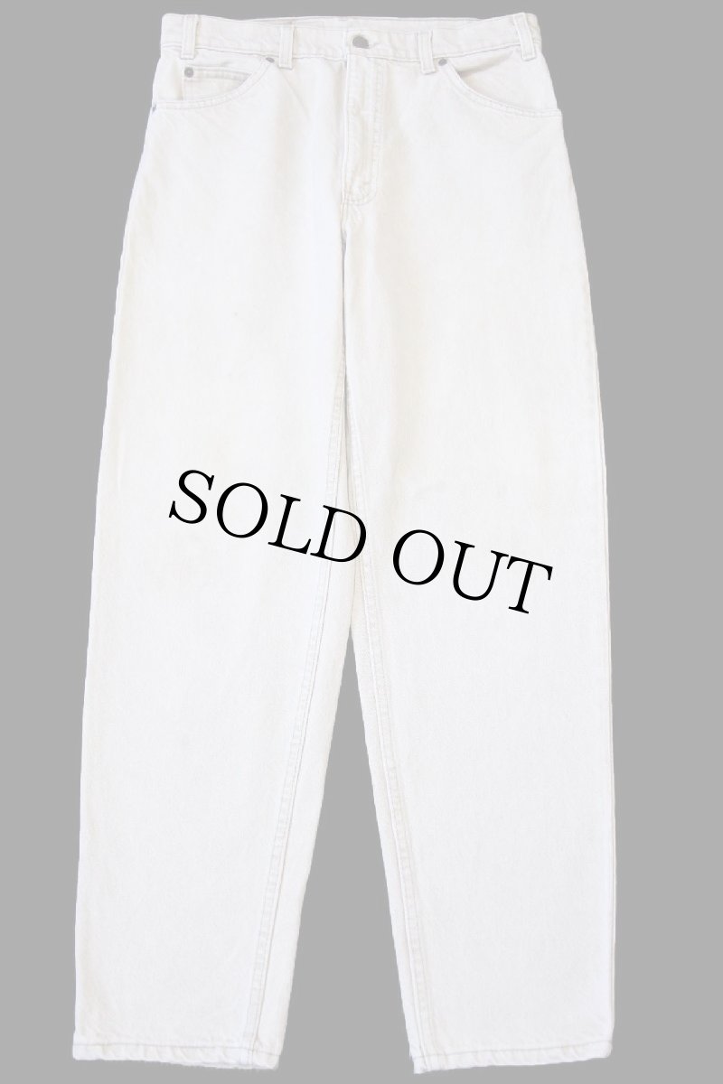 画像2: 90s USA製 Levi'sリーバイス 550 先染め カラーデニムパンツ カーキ W33 L30★12 (2)