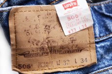画像6: 90s メキシコ製 Levi'sリーバイス 505 デニムパンツ ヒゲ W33 L34★165 (6)