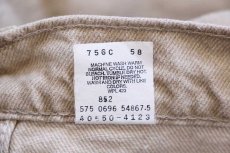 画像7: 90s USA製 Levi'sリーバイス 550 先染め カラーデニムパンツ カーキ W36 L30★07 (7)