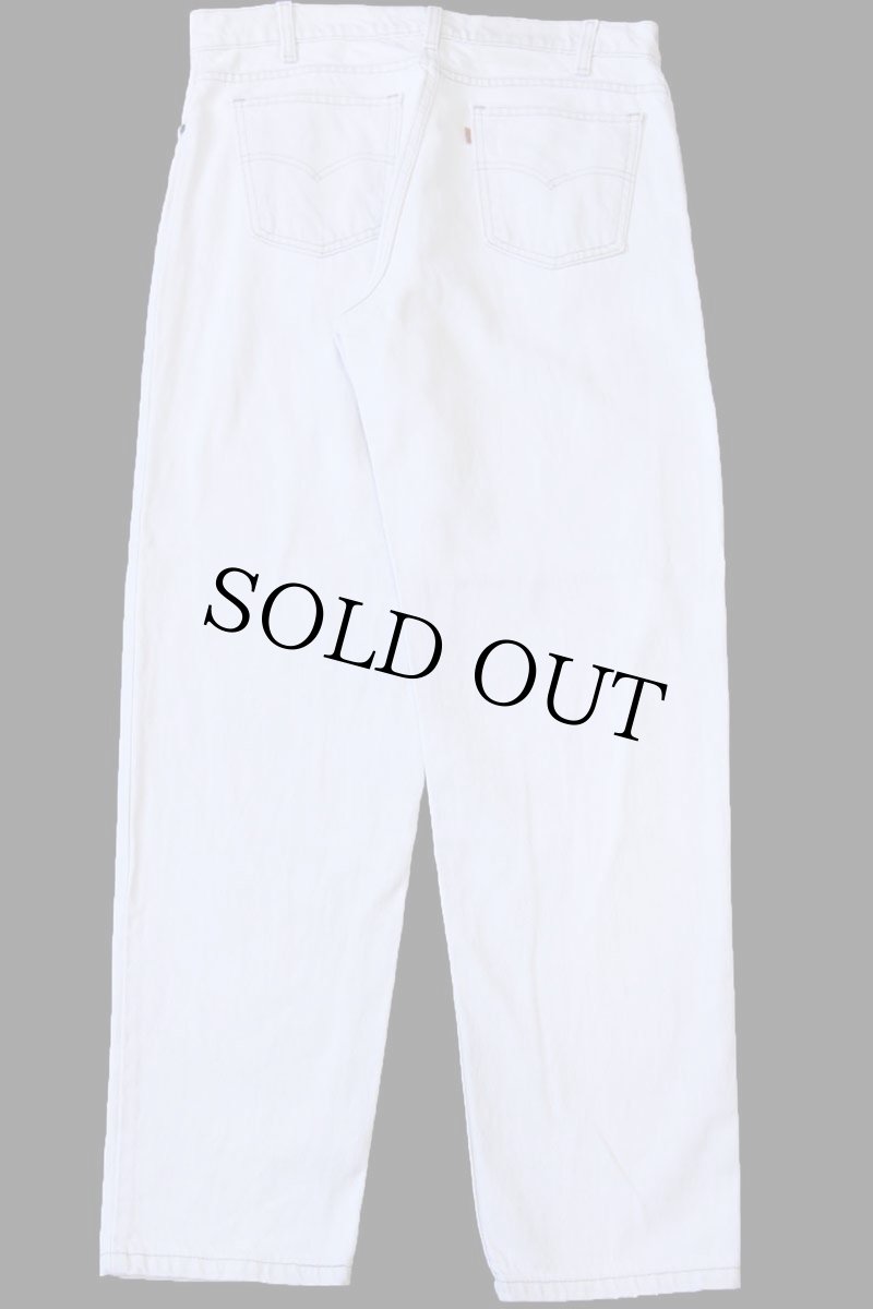 画像3: 90s USA製 Levi'sリーバイス 550 カラーデニムパンツ ベージュ フェード W34 L30★08 (3)