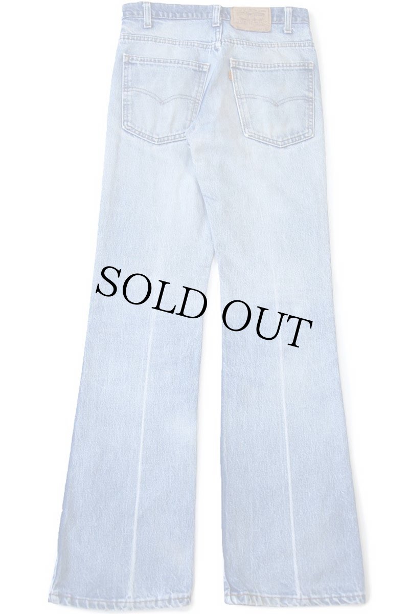 画像4: 80s USA製 Levi'sリーバイス 517 デニムパンツ ヒゲ W30 L32★100 ブーツカット (4)