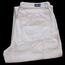 画像1: 00s patagoniaパタゴニア コットン キャンバス ペインターパンツ ベージュ 38 (1)