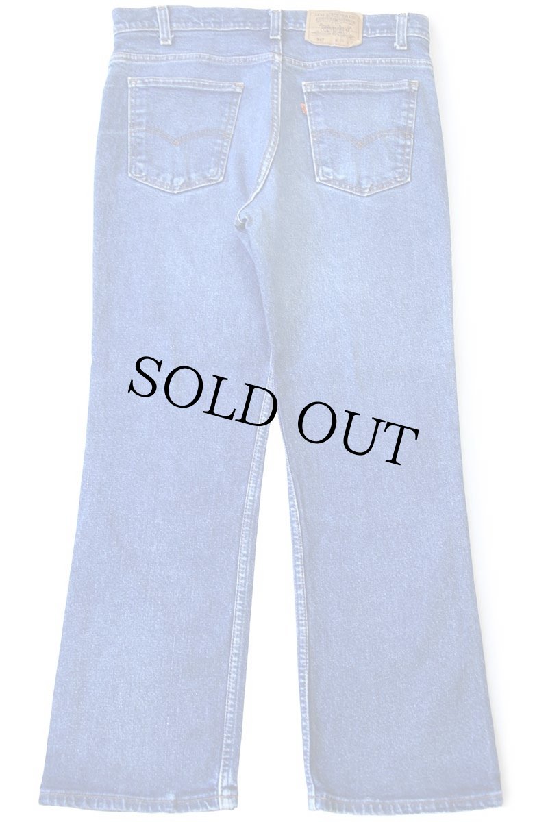 画像3: 90s USA製 Levi'sリーバイス 517 ストレッチ デニムパンツ W36 L30★83 ブーツカット (3)
