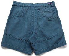 画像2: patagoniaパタゴニア オーガニックコットン スタンドアップ ショーツ 青緑 フェード 33★ショートパンツ (2)