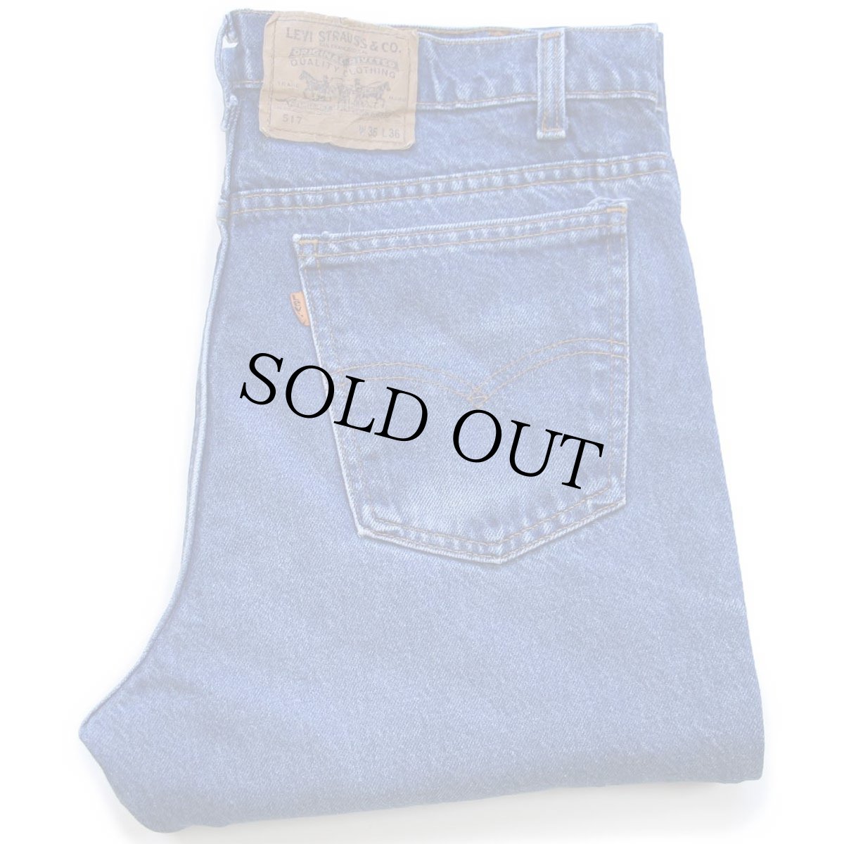 画像1: 80s USA製 Levi'sリーバイス 517 デニムパンツ W36 L36★94 ブーツカット (1)
