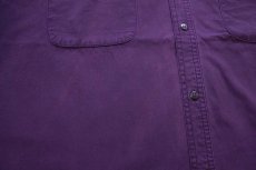 画像5: 90s patagoniaパタゴニア 無地 半袖 コットンシャツ 紫 XL (5)