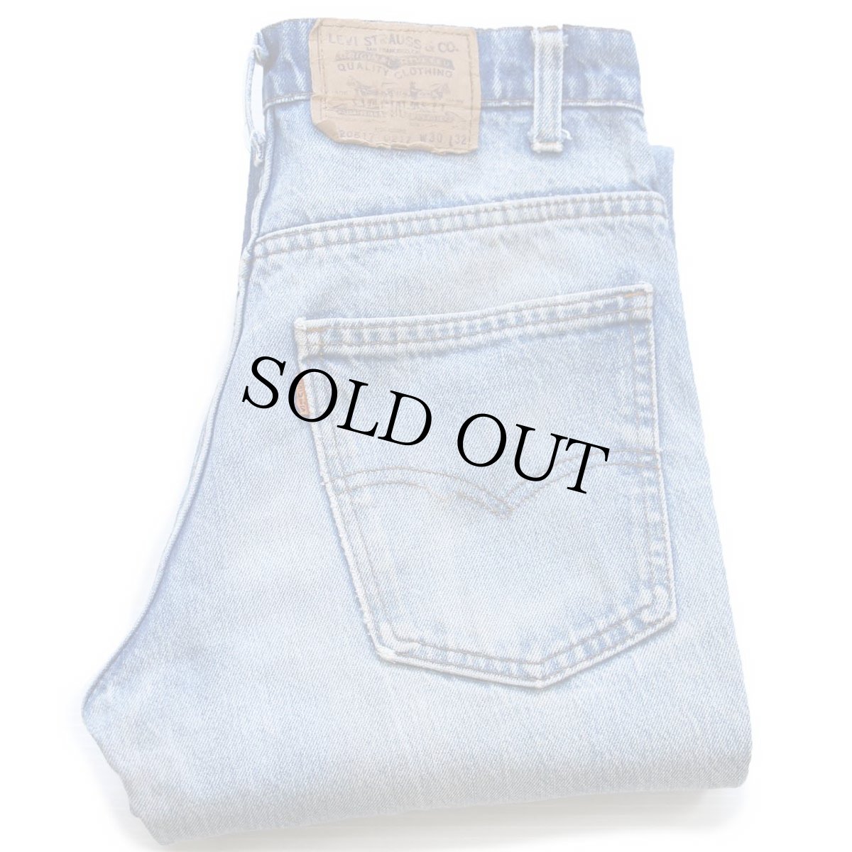 画像2: 80s USA製 Levi'sリーバイス 517 デニムパンツ ヒゲ W30 L32★100 ブーツカット (2)